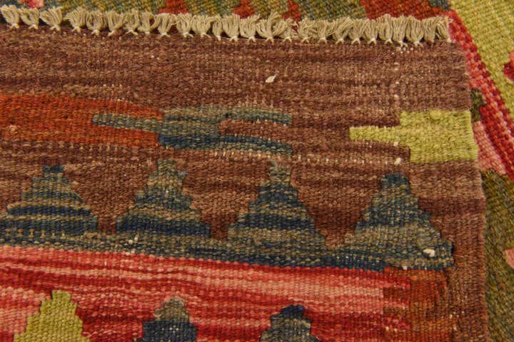 3' 3 x 3' 4 Hand Woven Kilim Maymana Wool Square Rug