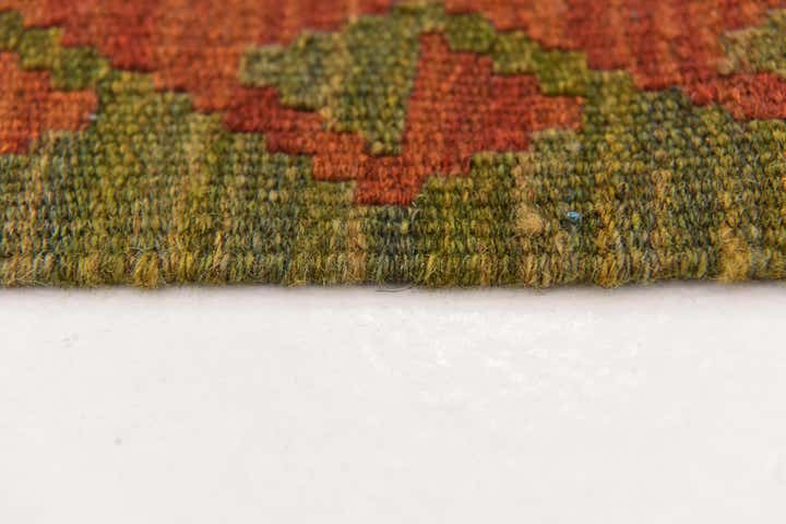 3' 2 x 3' 8 Hand Woven Kilim Maymana Wool Square Rug