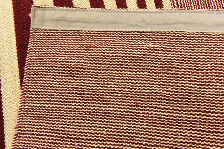 6' x 7' 5 Hand Woven Kilim Modern Wool Square Rug