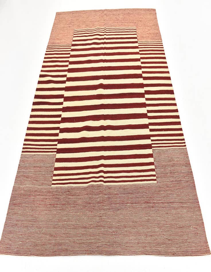 Detail image of 6' x 7' 5 Hand Woven Kilim Modern Wool Square Rug