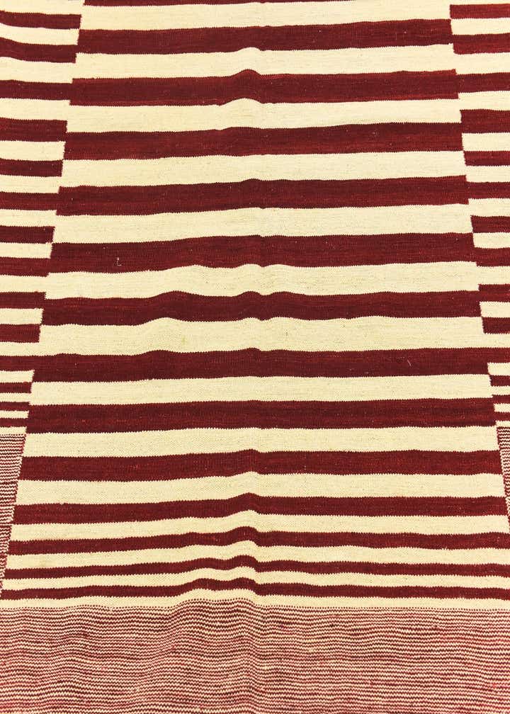 6' x 7' 5 Hand Woven Kilim Modern Wool Square Rug