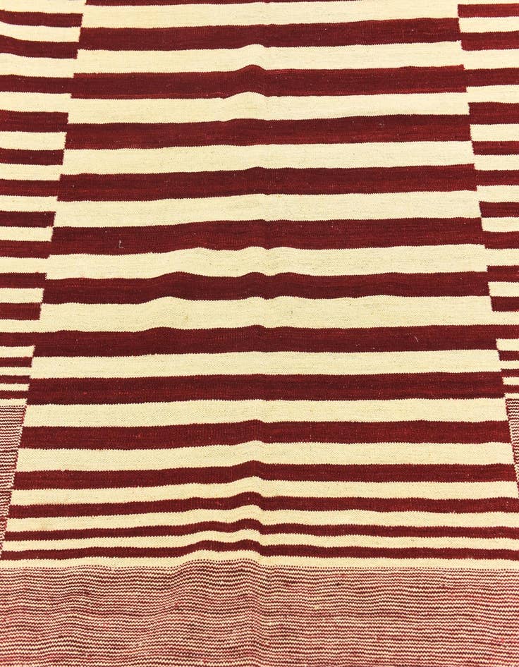 Detail image of 6' x 7' 5 Hand Woven Kilim Modern Wool Square Rug