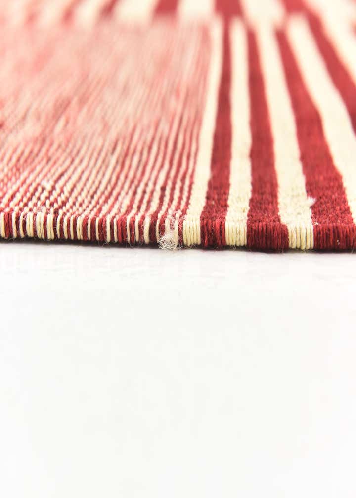 6' x 7' 5 Hand Woven Kilim Modern Wool Square Rug