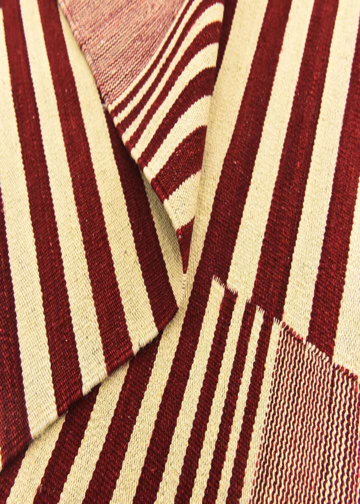 6' x 7' 5 Hand Woven Kilim Modern Wool Square Rug