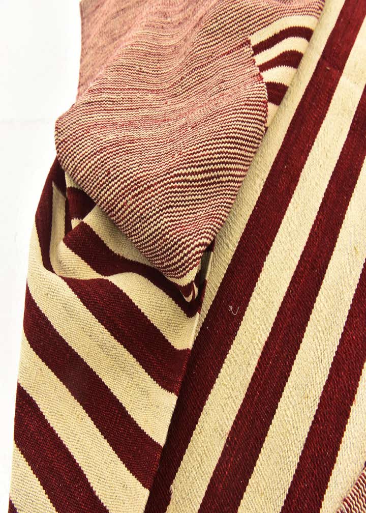 6' x 7' 5 Hand Woven Kilim Modern Wool Square Rug