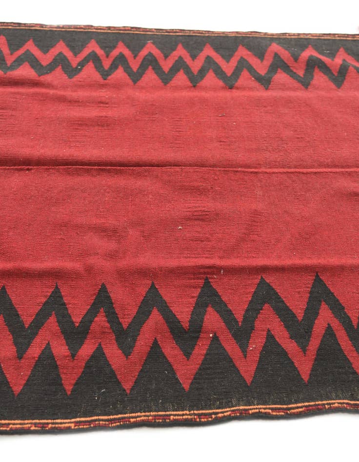 Detail image of 4' x 4' 2  Hand Woven Kilim Modern Wool Square Rug