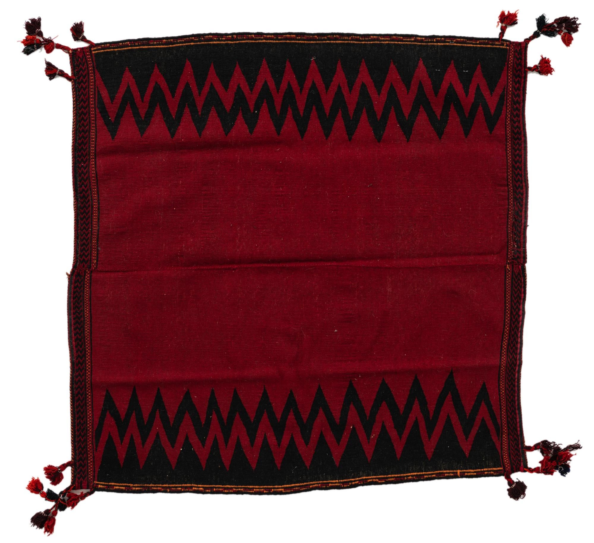 4' x 4' 2 Hand Woven Kilim Modern Wool Square Rug