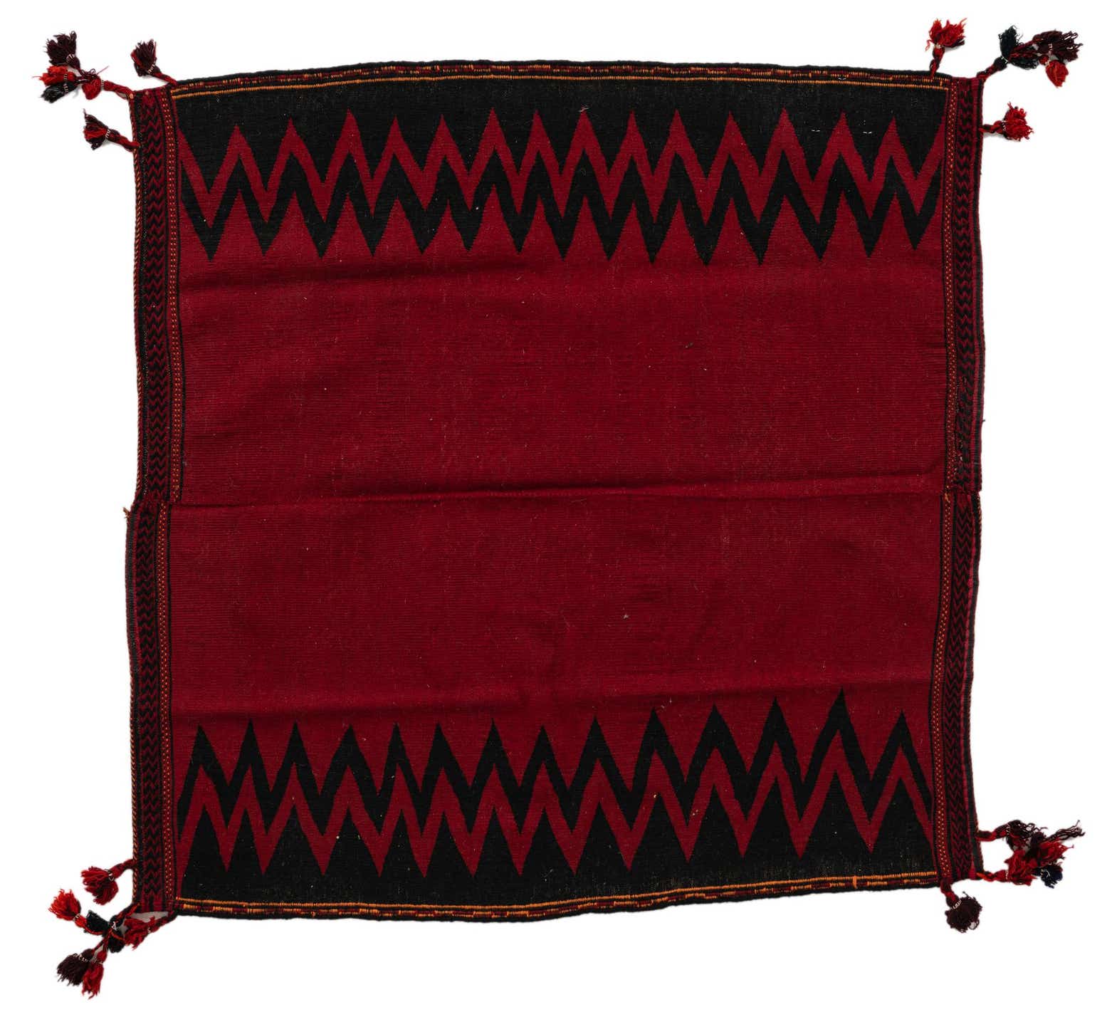 4' x 4' 2 Hand Woven Kilim Modern Wool Square Rug