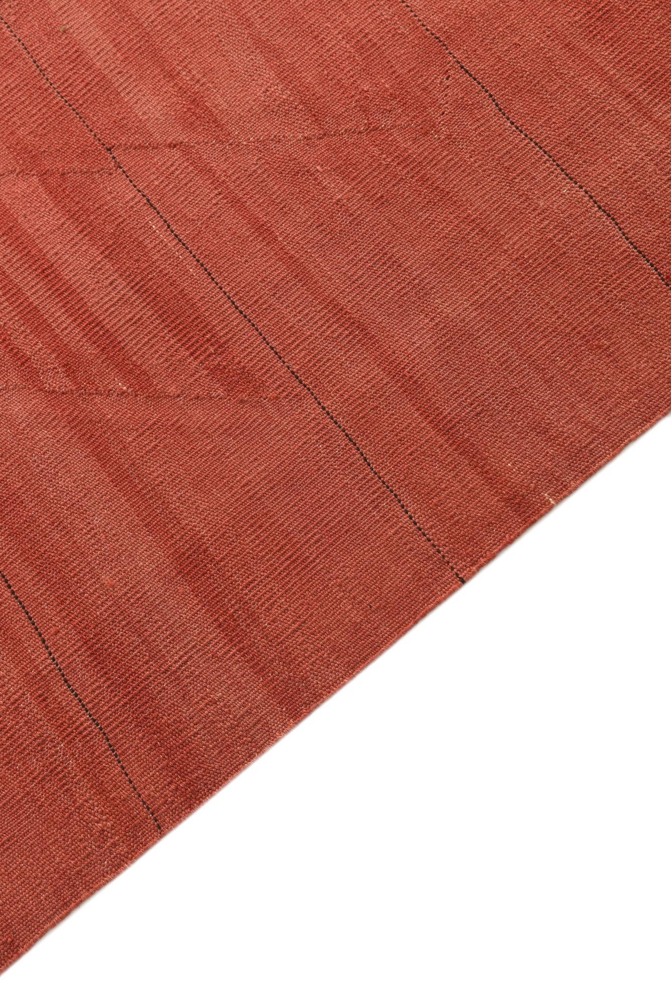 8' 4 x 8' 7 Hand Woven Kilim Modern Wool Square Rug