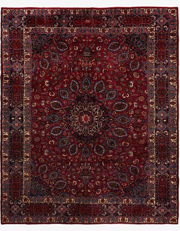 10' 10 x 12' 4 Mashad Wool Square Rug