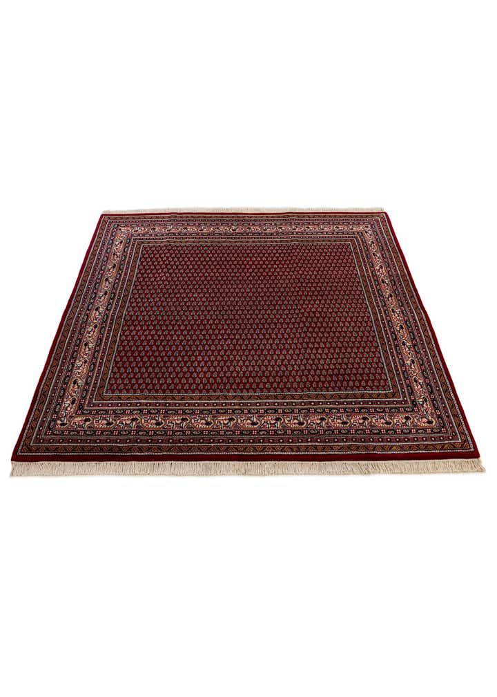 6' 3 x 6' 4 Hand Knotted Mir Wool Square Rug