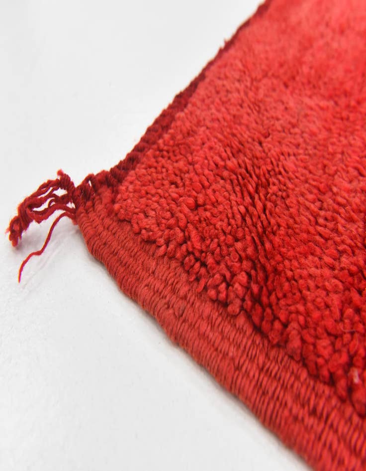 Detail image of 4' 6 x 5' 4 Hand Knotted Moroccan Wool Square Rug