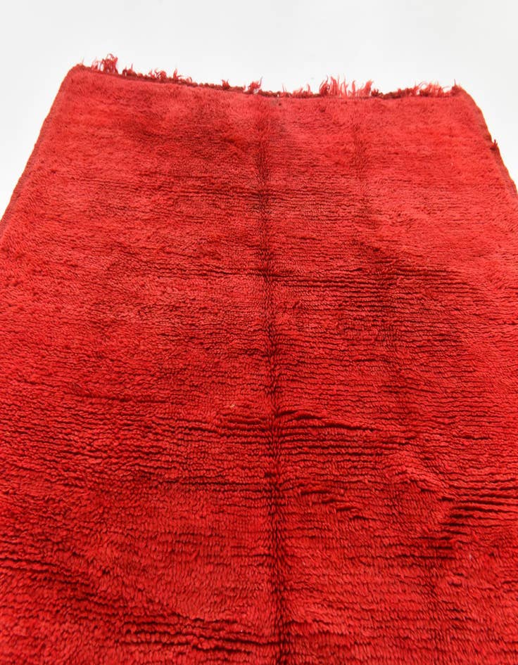 Detail image of 4' 6 x 5' 4 Hand Knotted Moroccan Wool Square Rug