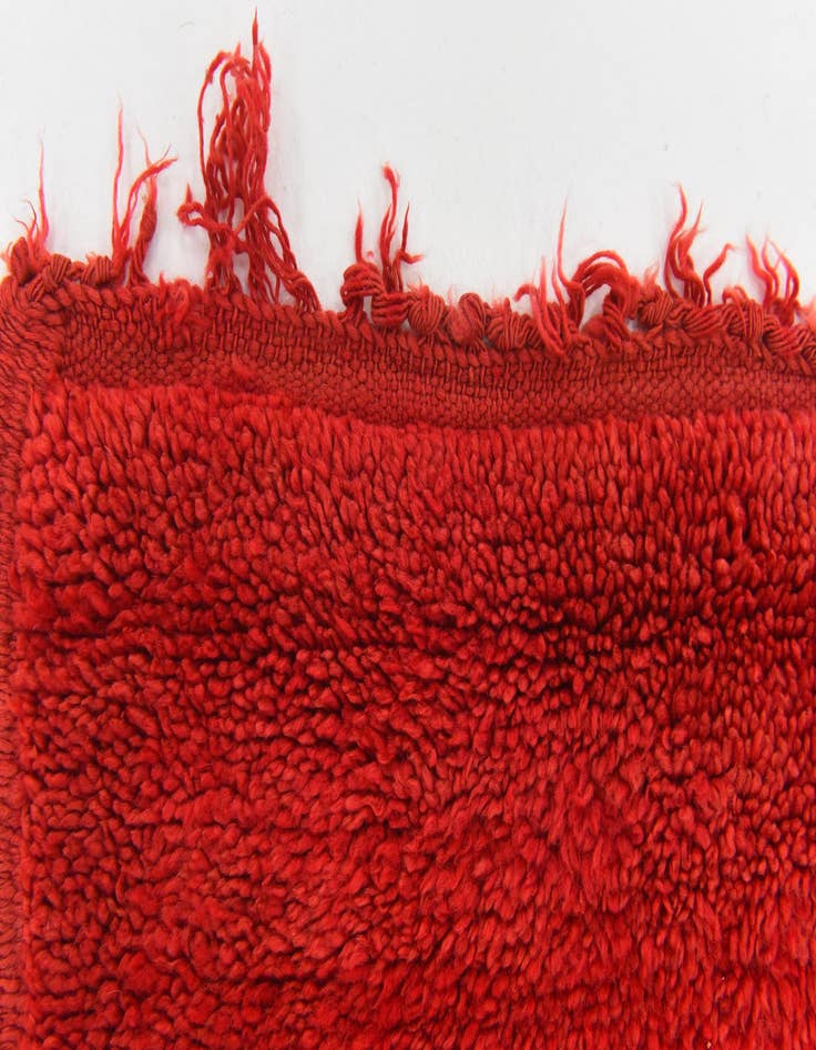 Detail image of 4' 6 x 5' 4 Hand Knotted Moroccan Wool Square Rug