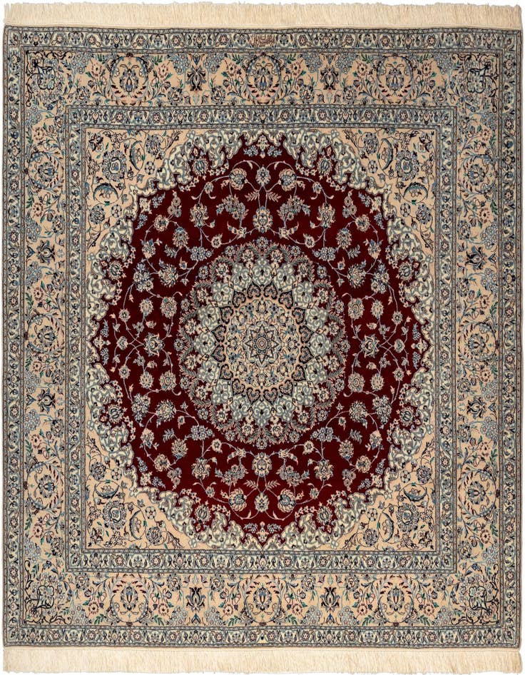 Detail image of 6' 4 x 6' 10 Nain Square Rug
