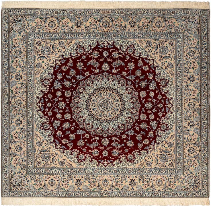 Detail image of 6' 4 x 6' 10 Nain Square Rug