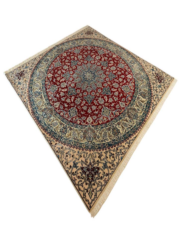 Detail image of 7' 3 x 7' 5 Nain Square Rug