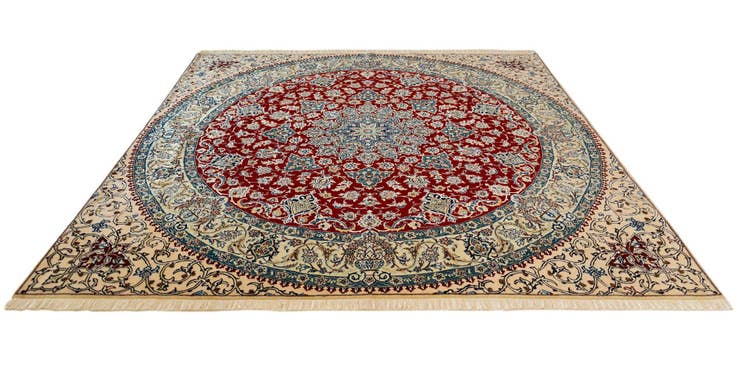 Detail image of 7' 3 x 7' 5 Nain Square Rug