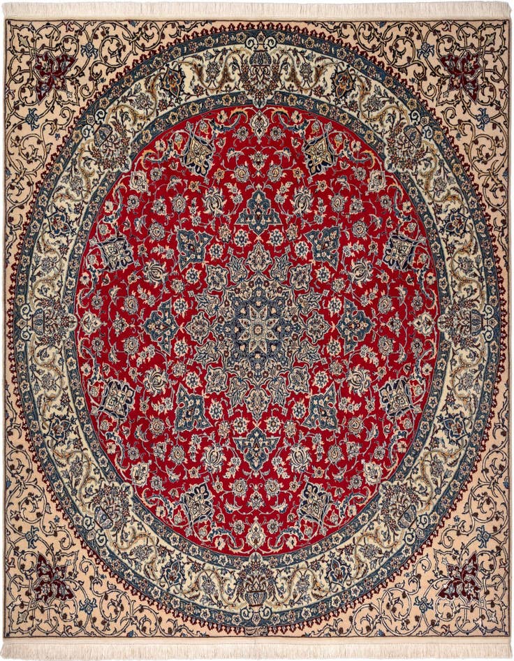 Detail image of 7' 3 x 7' 5 Nain Square Rug