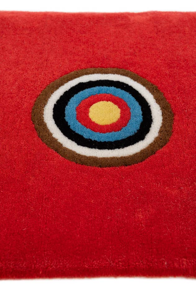 Detail image of 1' 7 x 2' Hand Knotted Nepal Wool Square Rug