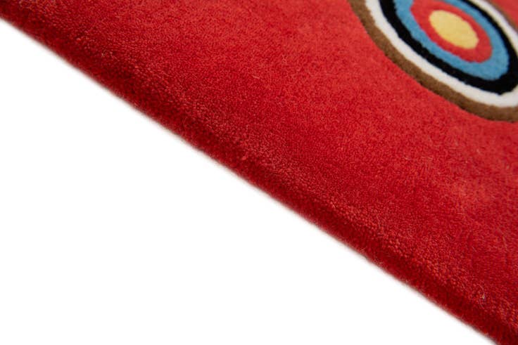 Detail image of 1' 7 x 2' Hand Knotted Nepal Wool Square Rug