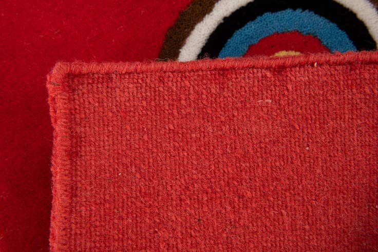 Detail image of 1' 7 x 2' Hand Knotted Nepal Wool Square Rug