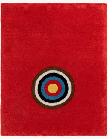 1' 7 x 2' Hand Knotted Nepal Wool Square Rug