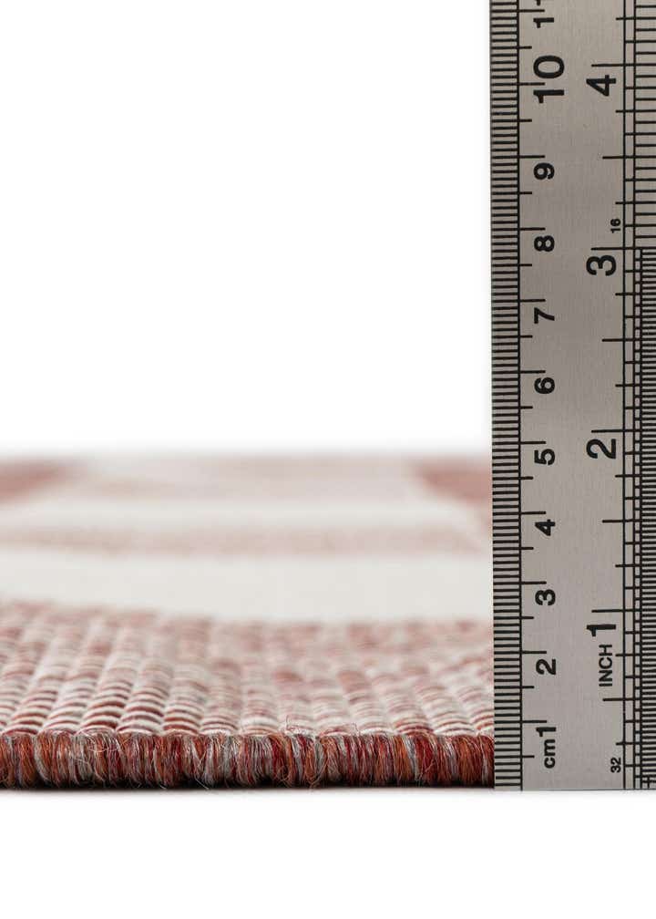 10' x 10' Easy-Clean Checkered Indoor / Outdoor Square Rug