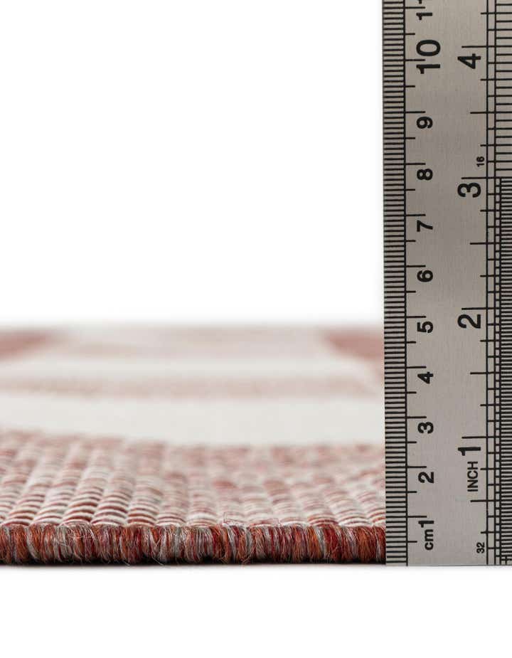 10' x 10' Easy-Clean Checkered Indoor / Outdoor Square Rug