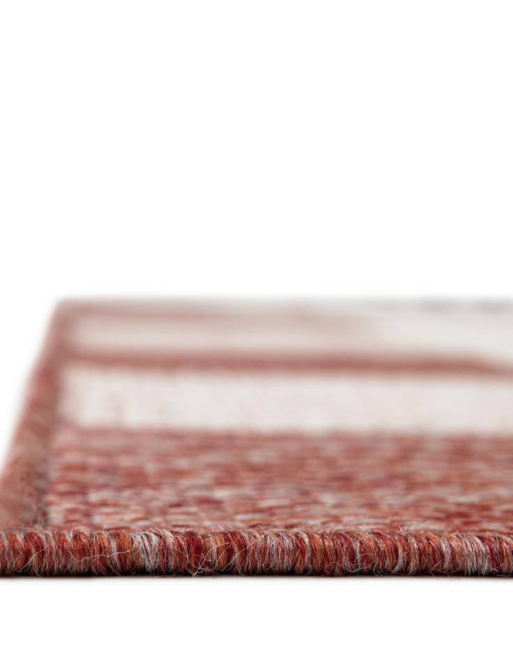 Detail image of 10' x 10' Easy-Clean Checkered Indoor / Outdoor Square Rug