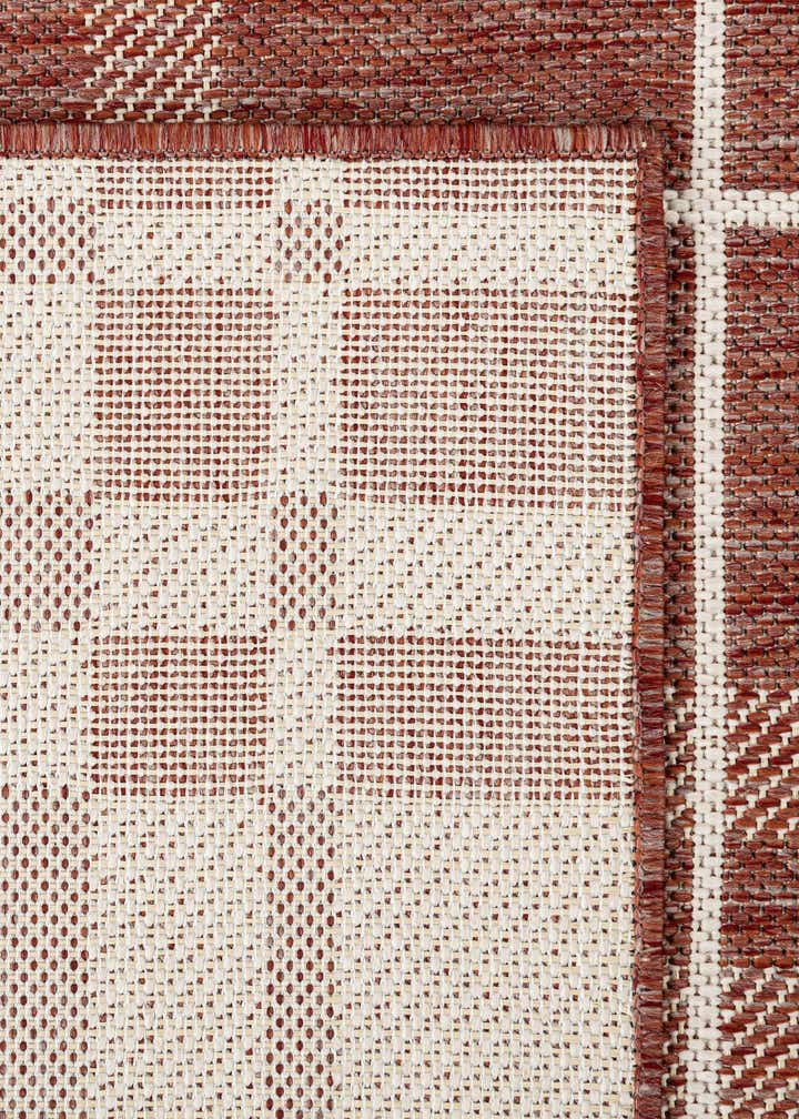 10' x 10' Easy-Clean Checkered Indoor / Outdoor Square Rug