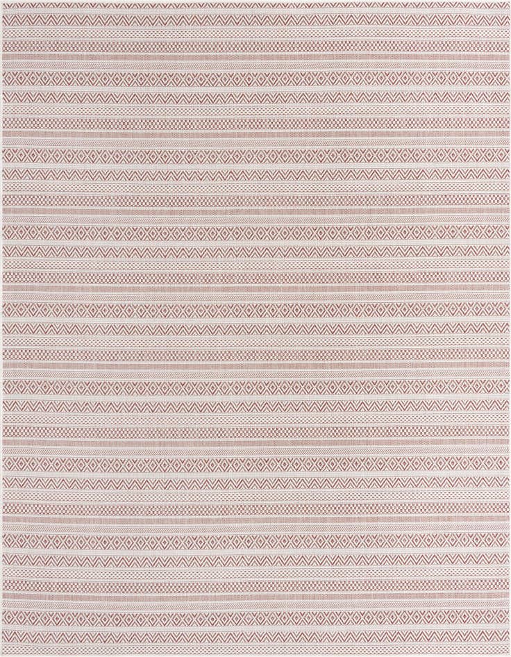 Detail image of 7' 10 x 7' 10 Easy-Clean Ribbon Indoor / Outdoor Square Rug