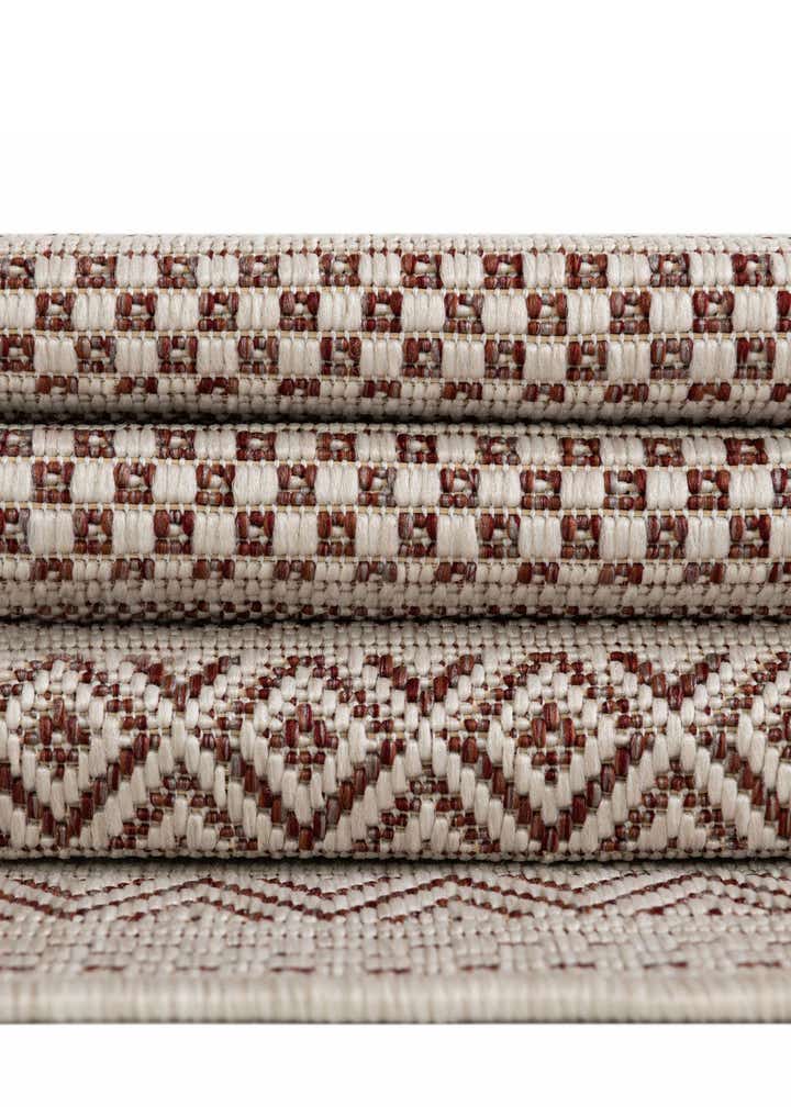 10' x 10' Easy-Clean Striped Indoor / Outdoor Square Rug