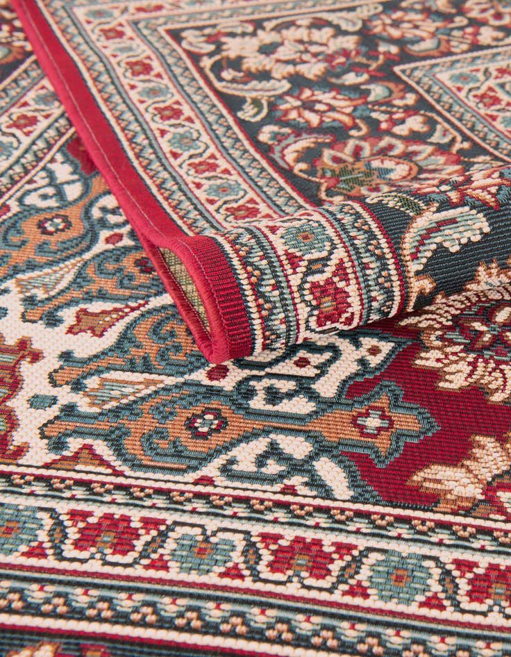 Detail image of 10' x 10'  Washable Traditional Indoor / Outdoor Square Rug