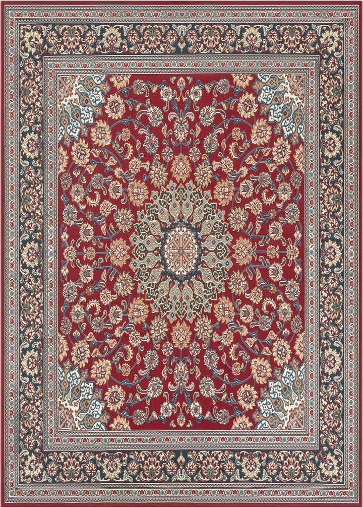 7' 10 x 7' 10 Easy-Clean Traditional Indoor / Outdoor Square Rug