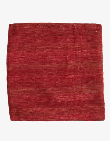 1' 5 x 1' 6 Hand Woven Pillow Wool Square Rug