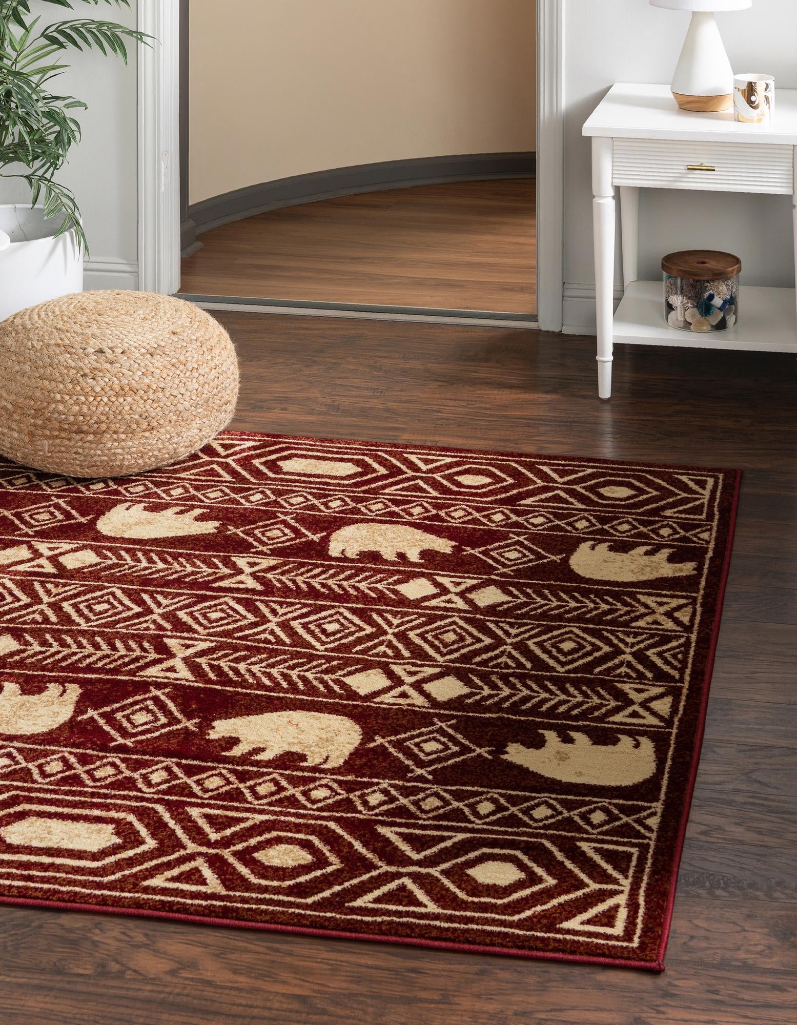 5' 3 x 5' 3 Pioneer Square Rug