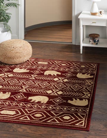 5' 3 x 5' 3 Pioneer Square Rug