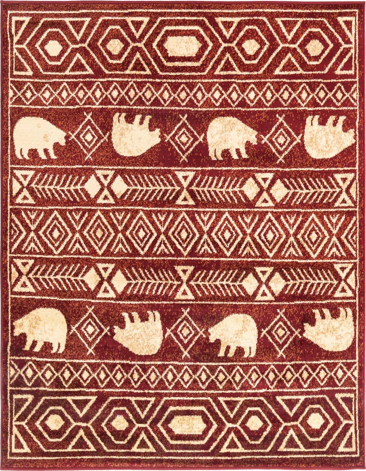 Detail image of 5' 3 x 5' 3 Pioneer Square Rug