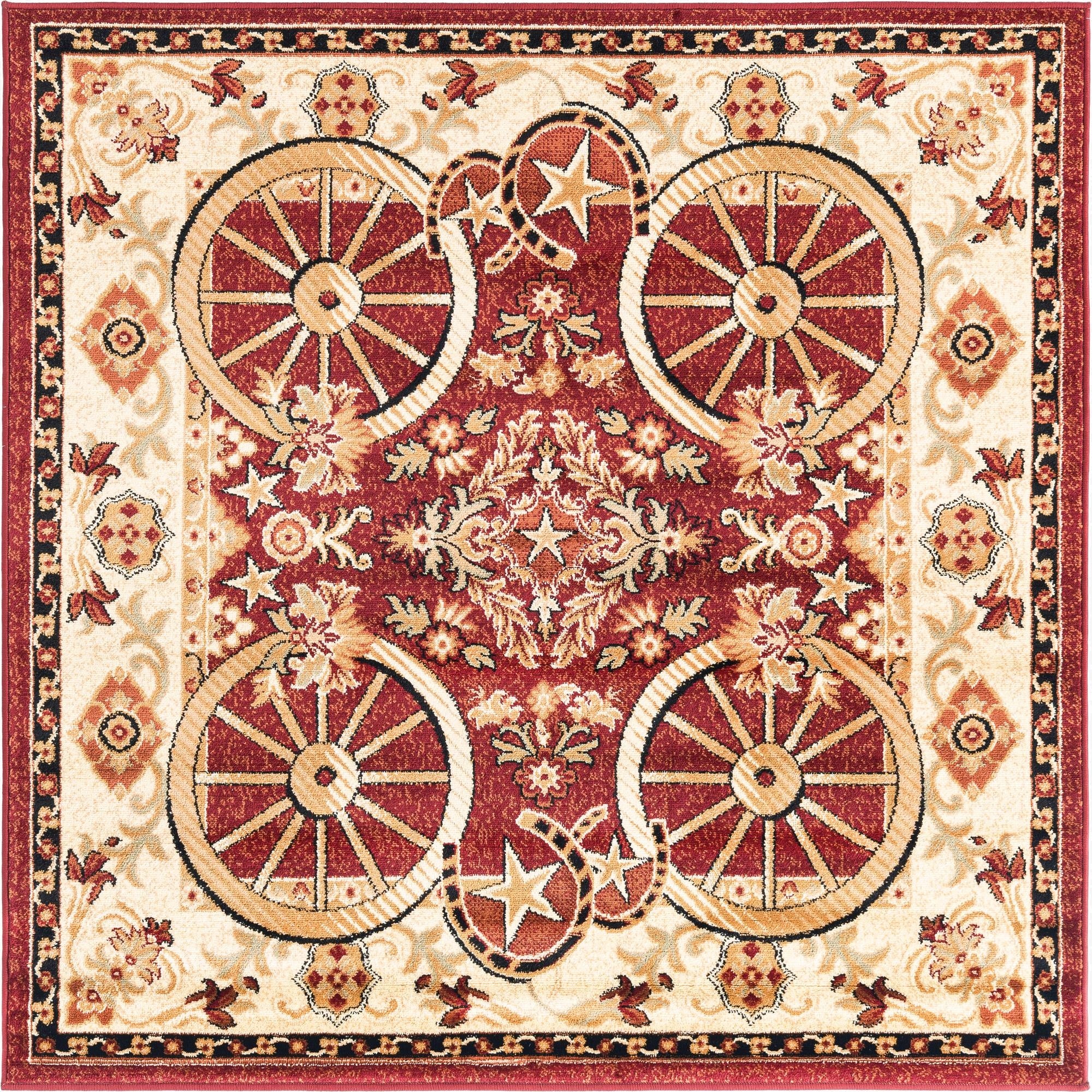 Primary image 5' 3 x 5' 3 Pioneer Square Rug