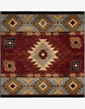 5' 3 x 5' 3 Pioneer Square Rug