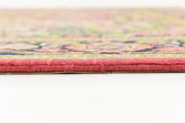 6' 5 x 7' Hand Knotted Qom Persian Square Rug