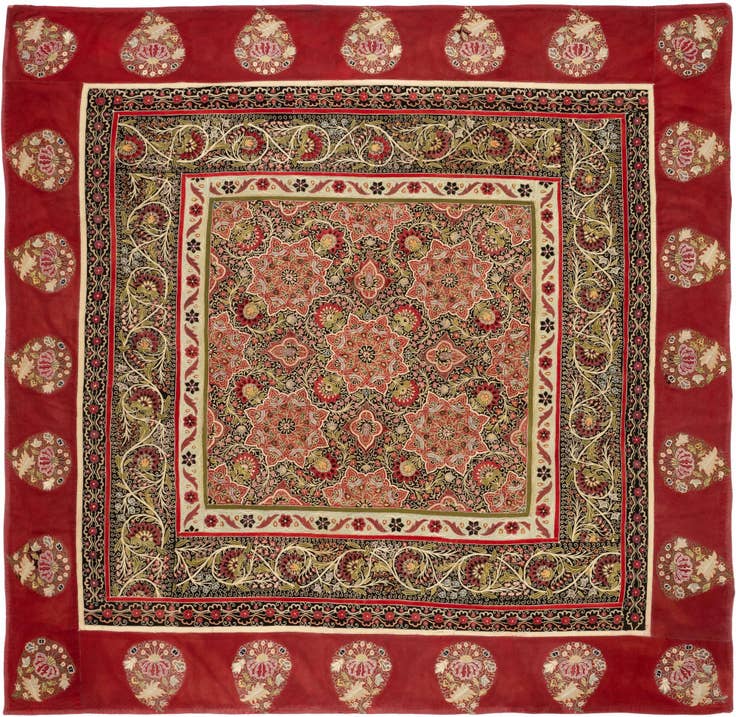 Detail image of 6' 2 x 6' 3 Suzani Square Rug