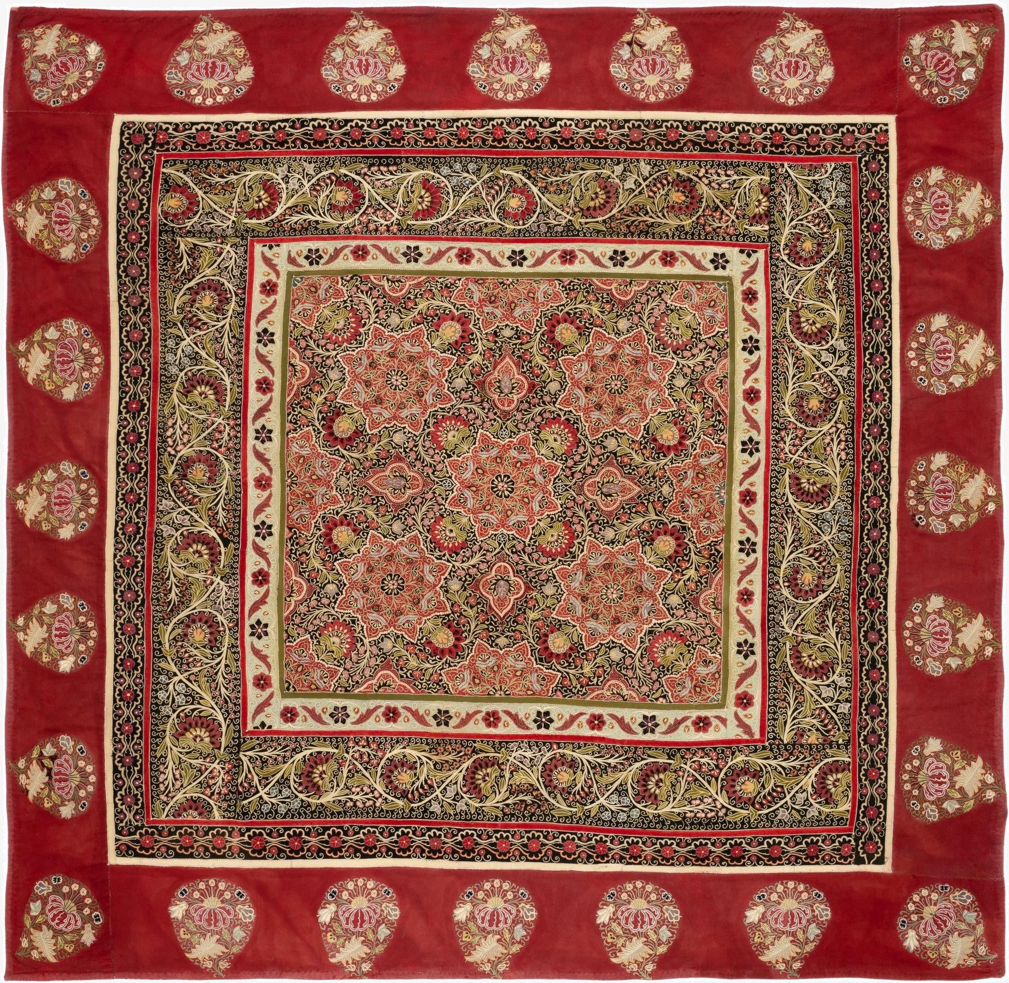 6' 2 x 6' 3 Suzani Square Rug