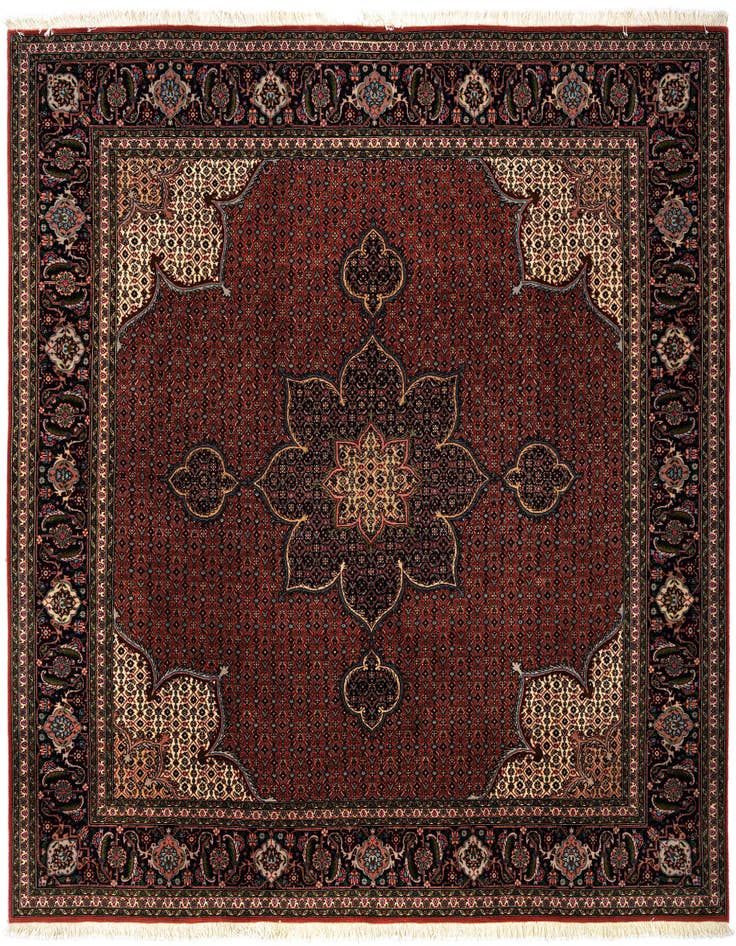 Detail image of 6' 9 x 6' 11 Tabriz Mahi Square Rug