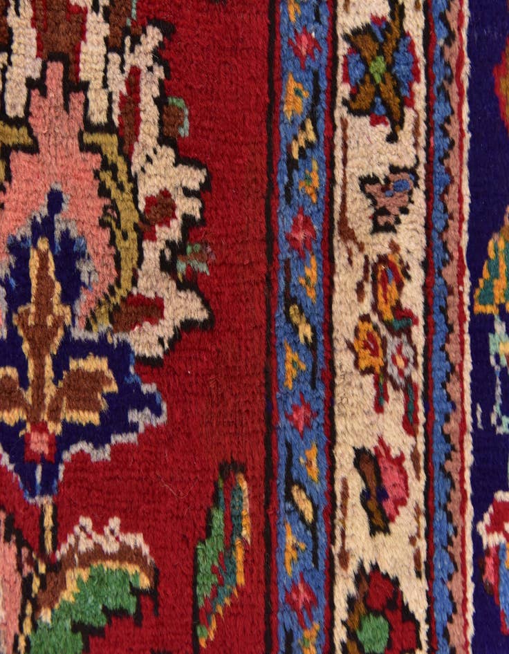 Detail image of 10' x 11' Hand Knotted Tabriz Persian Wool Square Rug