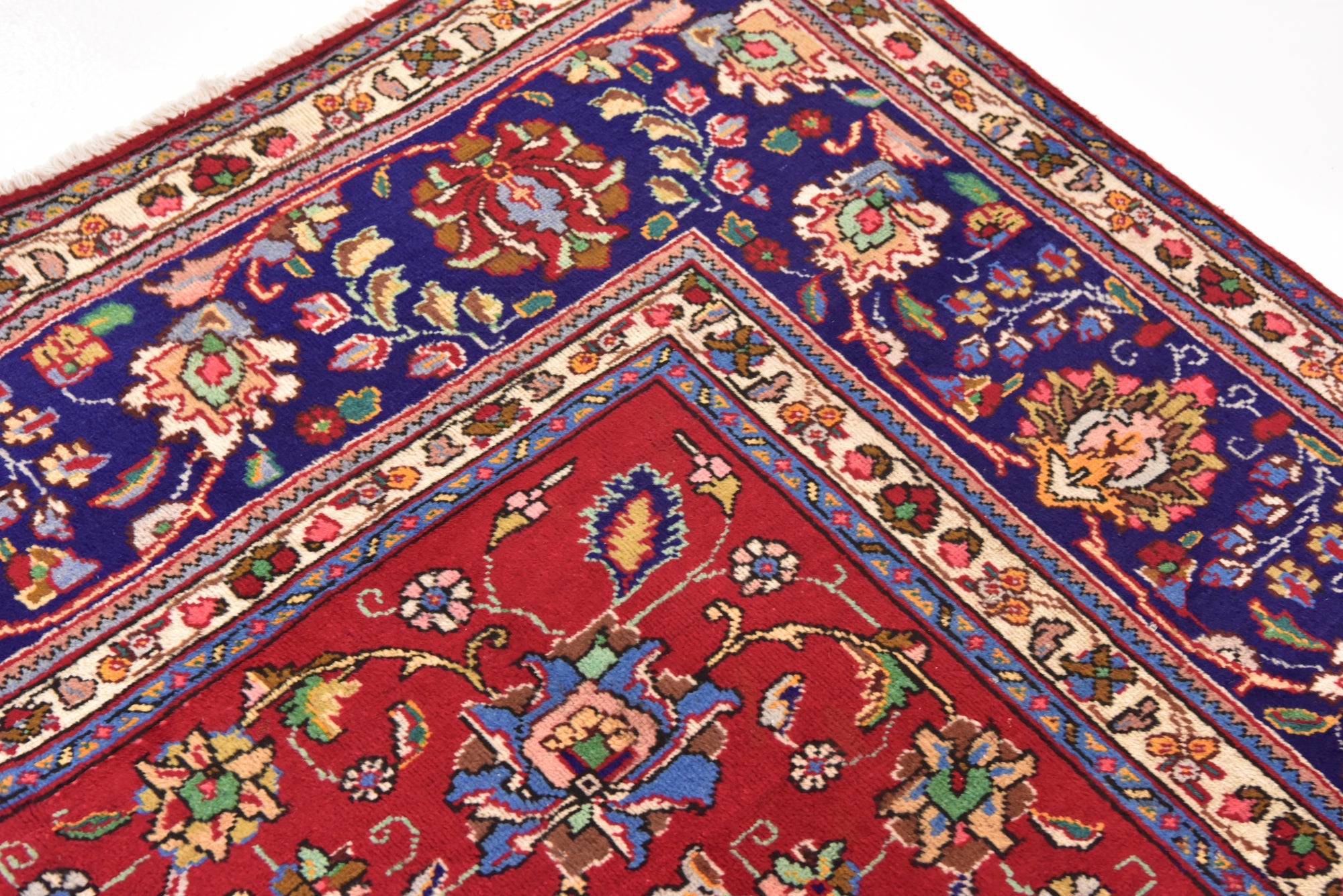 Detail image 4 of 12: 10' x 11' Hand Knotted Tabriz Persian Wool Square Rug