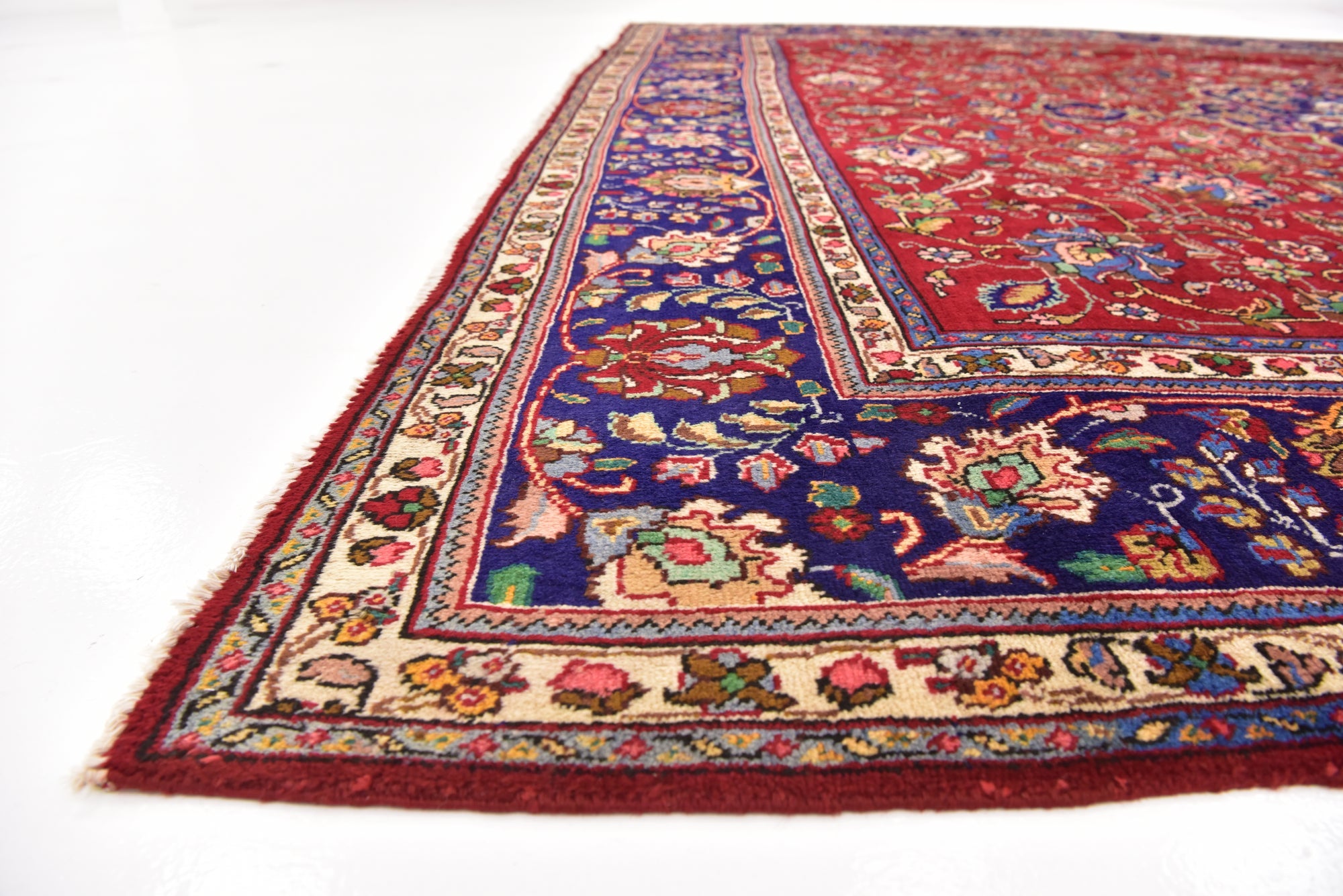 Detail image 5 of 12: 10' x 11' Hand Knotted Tabriz Persian Wool Square Rug