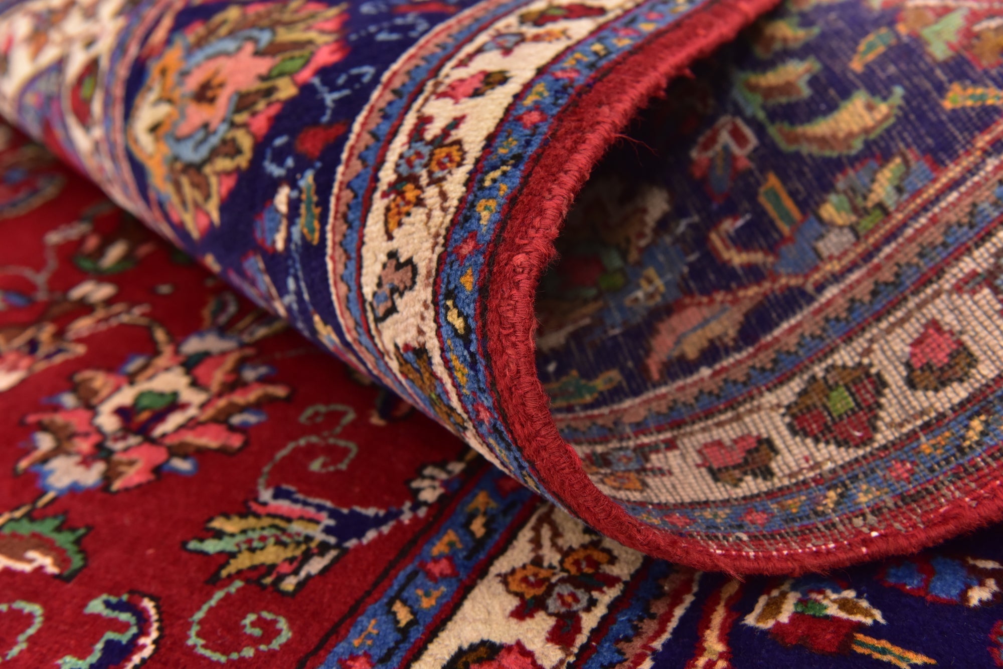 Detail image 8 of 12: 10' x 11' Hand Knotted Tabriz Persian Wool Square Rug