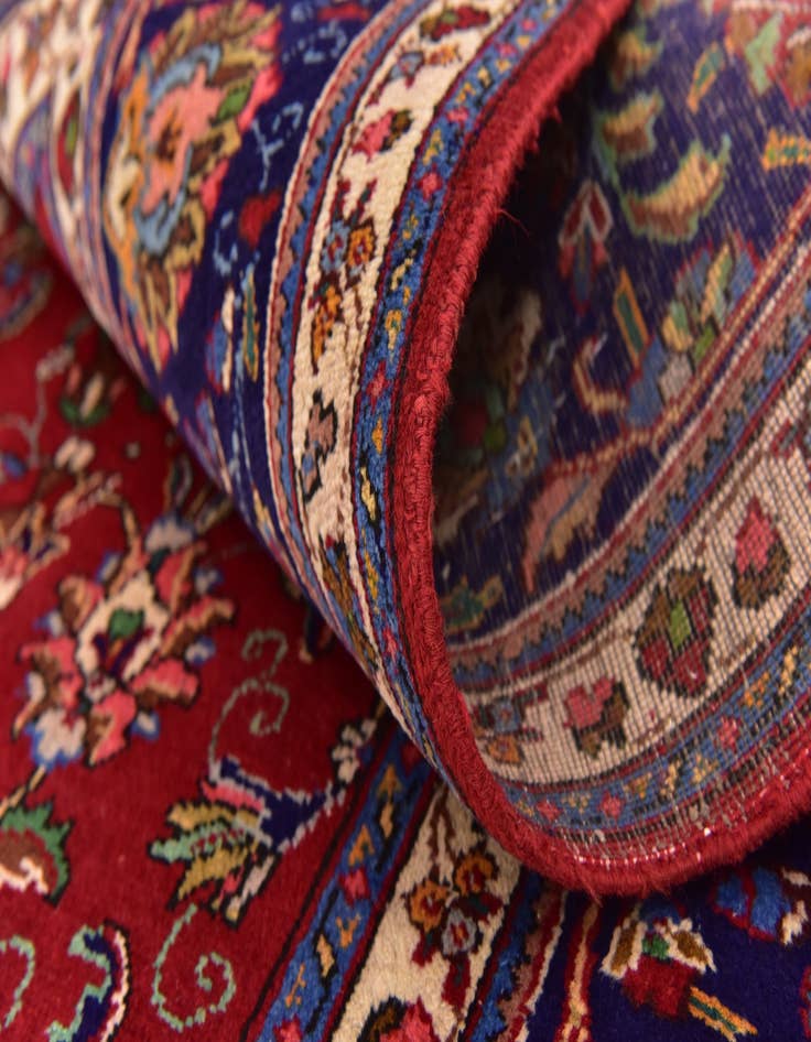 Detail image of 10' x 11' Hand Knotted Tabriz Persian Wool Square Rug